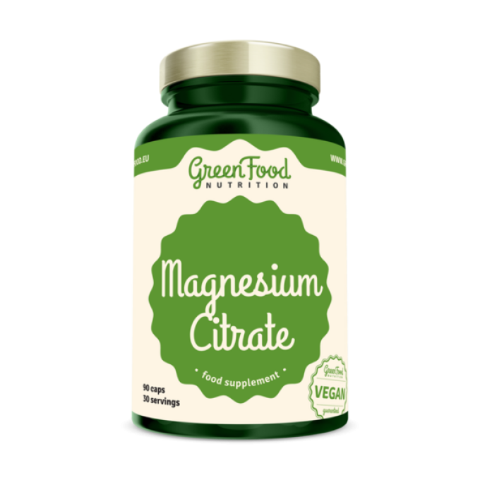 GreenFood Magnesium Citrate 90 kapslí