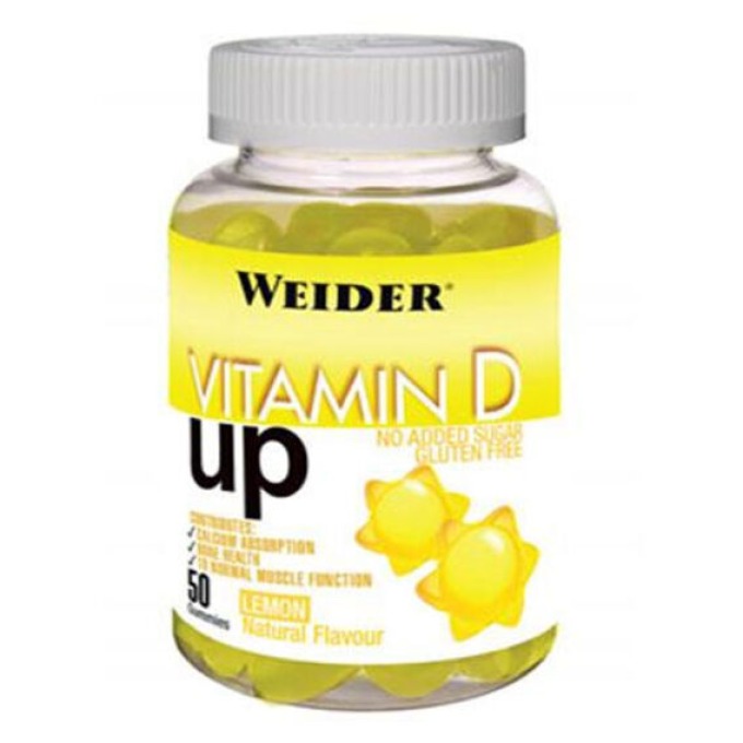 Weider Vitamin D UP želatinové bonbóny 50 tablet citron