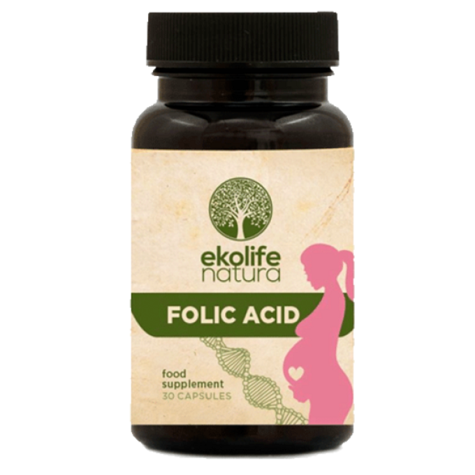 Ekolife Natura Folic Acid 30 kapslí