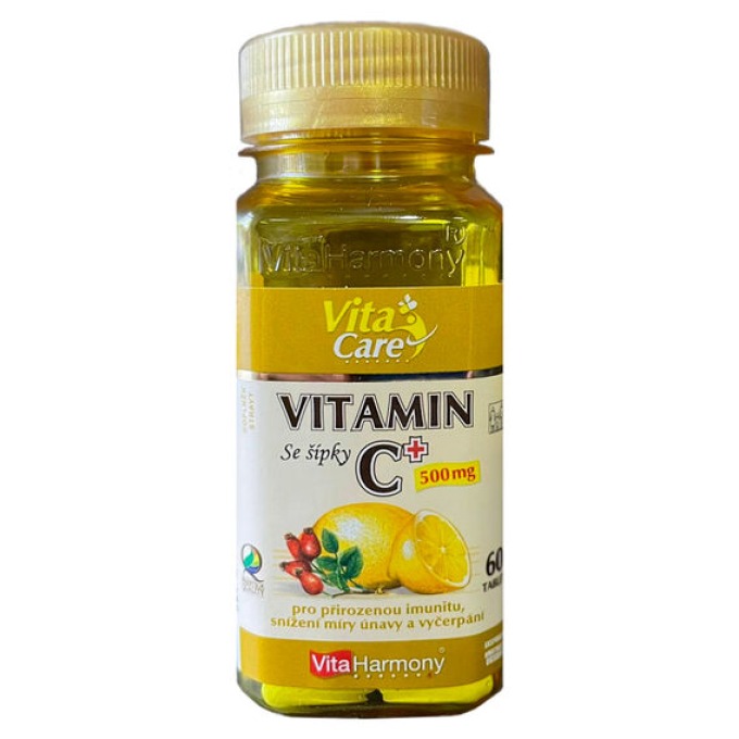 VitaHarmony Vitamin C se šípky 500 mg 60 tablet