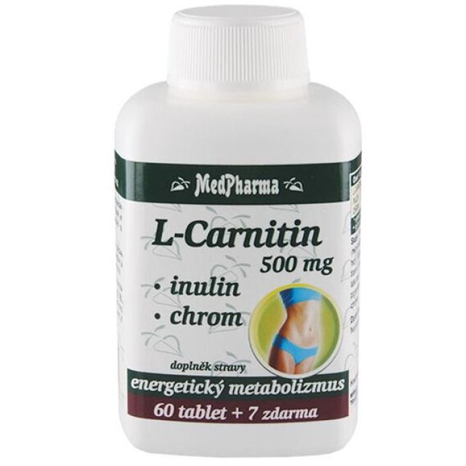 MedPharma L-Carnitin 500 mg + inulin + chrom 67 tablet