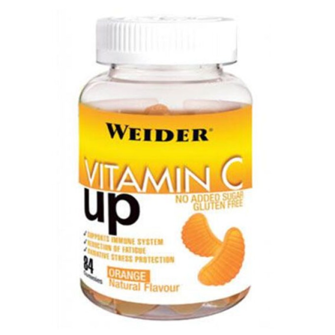 Weider Vitamin C UP želatinové bonbóny 84 tablet pomeranč