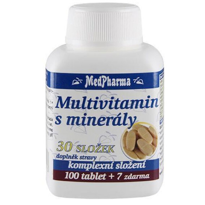 MedPharma Multivitamín s minerály 30 složek 107 tablet
