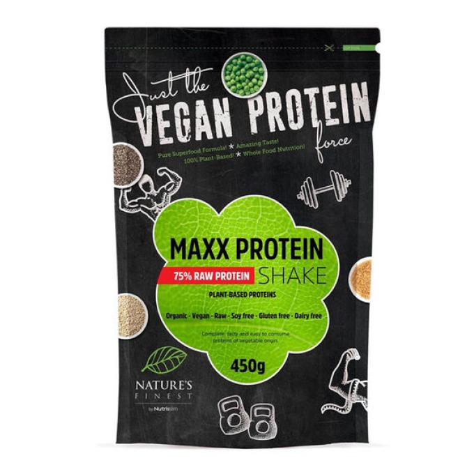 Nature's Finest MAXX Protein Shake BIO 450 g bez příchutě