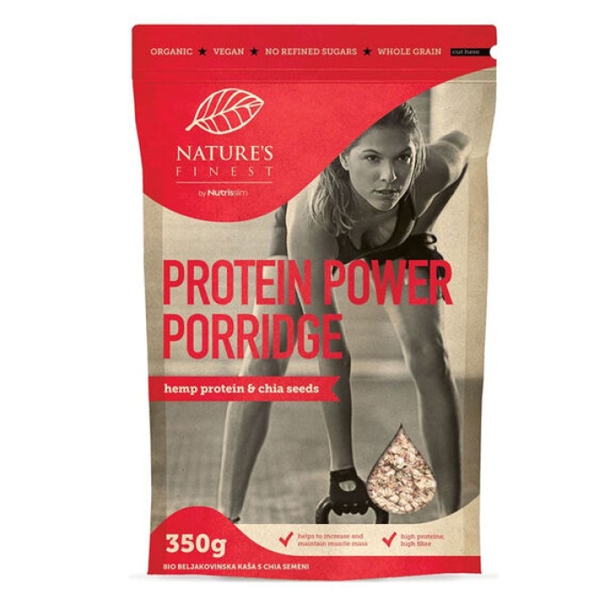 Nature's Finest Protein Power Porridge BIO 350 g bez příchutě