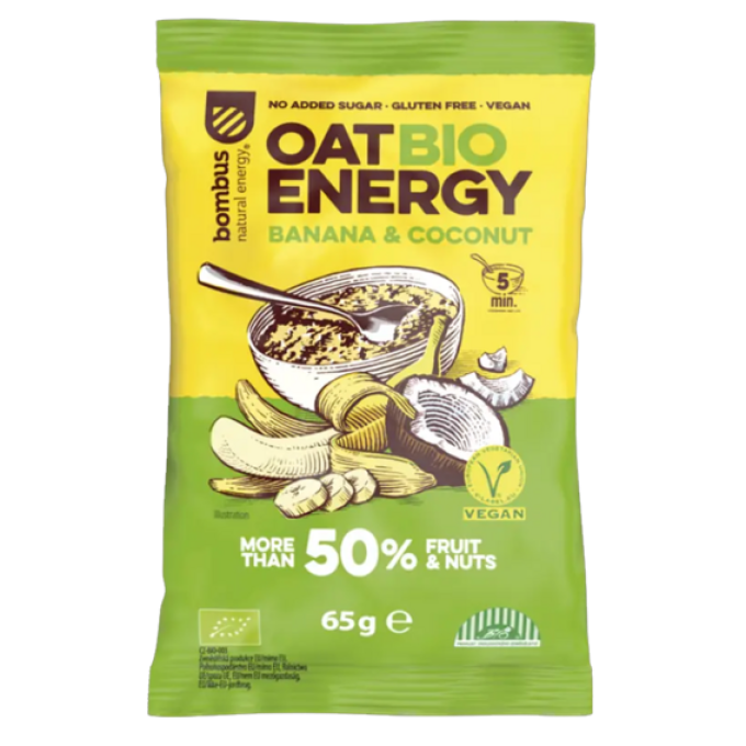 Bombus Oat Bio Energy 65 g jablko, skořice