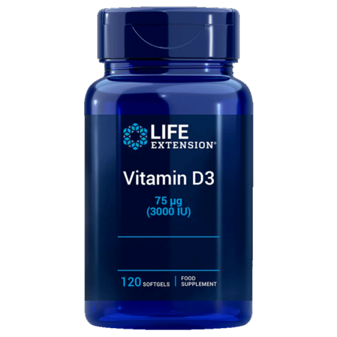 Life Extension Vitamin D3 3000IU 120 Tobolek