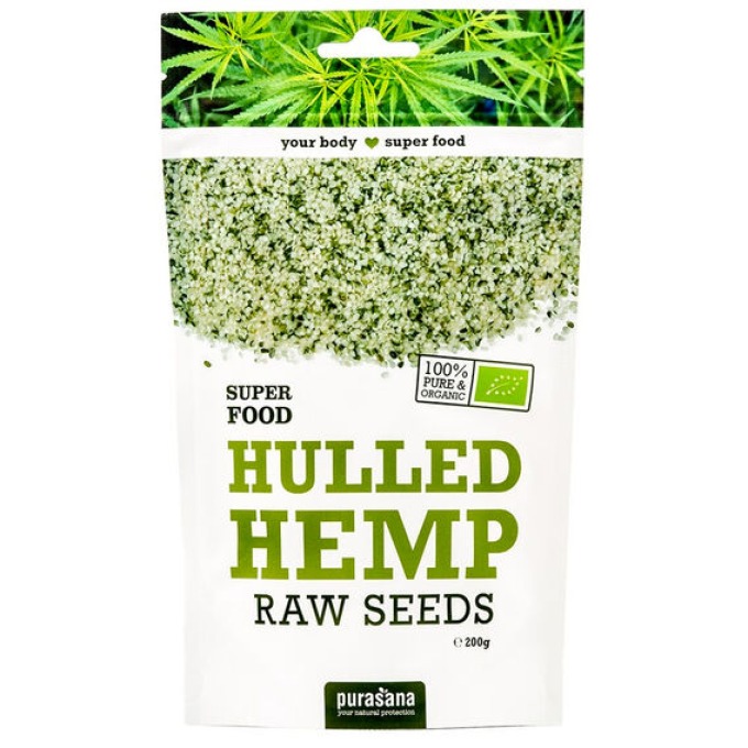 Purasana Hulled Hemp Seed BIO 200 g bez příchutě