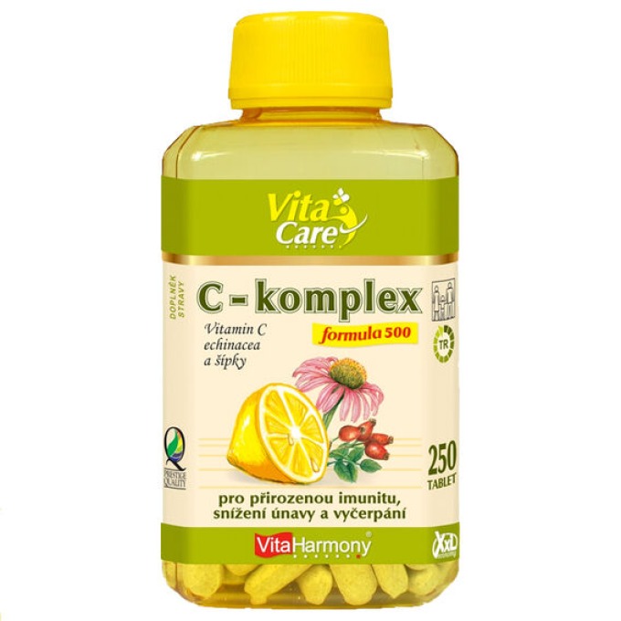 VitaHarmony C-komplex Formula 500 se šípky a Echinaceou 60 tablet