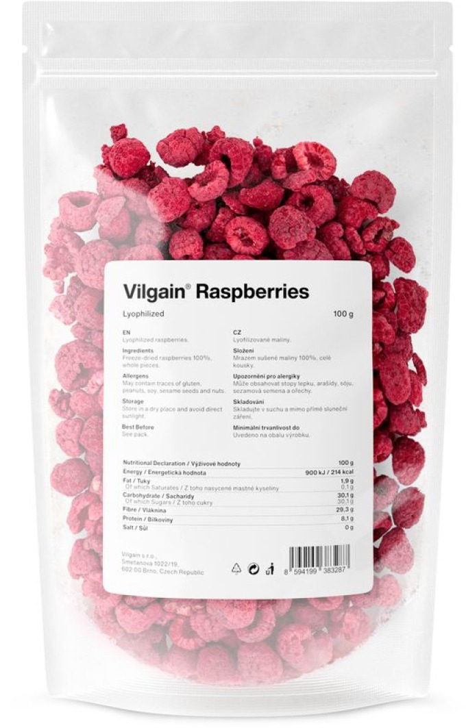 Vilgain Maliny lyofilizované 100 g