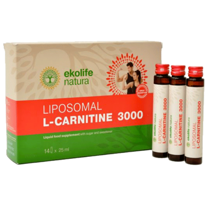 Ekolife Natura Liposomal L-Carnitine 3000mg 350ml citron