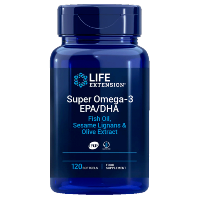 Life Extension Super Omega-3 EPA/DHA with Sesame Lignans & Olive Extract 120 Tobolek