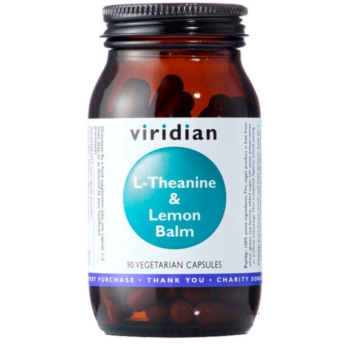 Viridian L-Theanine and Lemon Balm 90 kapslí