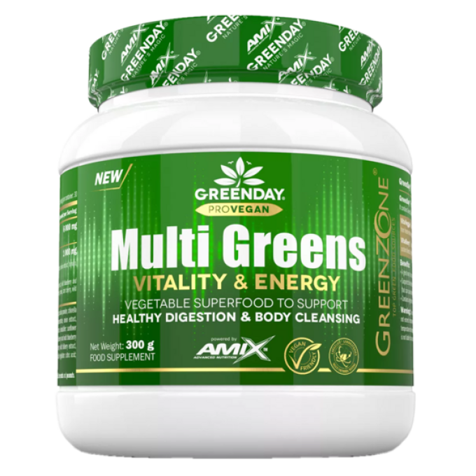 Amix ProVegan MultiGreens Vitality & Energy 300 g pomeranč