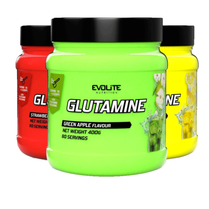 Evolite Glutamine 400 g zelené jablko