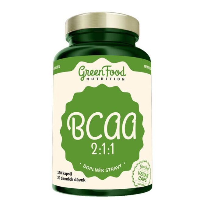 GreenFood BCAA 2:1:1 120 kapslí