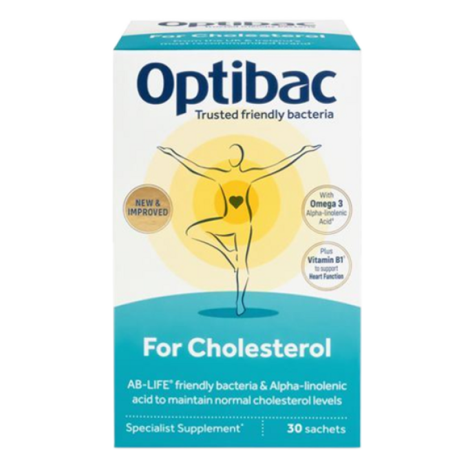 Optibac For Cholesterol 30 x 4,5 g vanilka