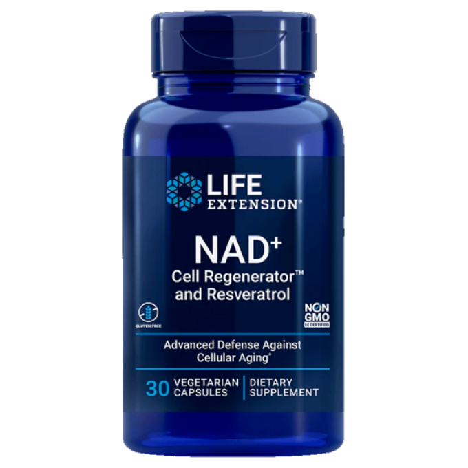 Life Extension NAD+ Cell Regenerator™ and Resveratrol 30 kapslí