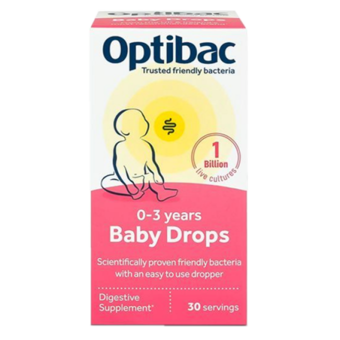 Optibac Baby Drops 10 ml bez příchutě