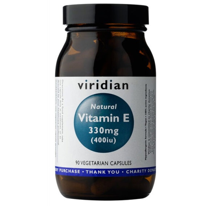 Viridian Vitamin E 330mg 400IU 90 kapslí