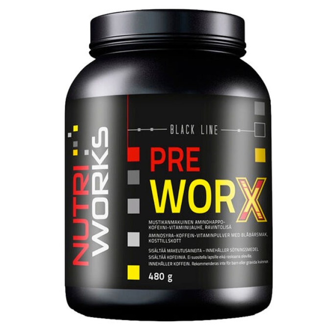 NutriWorks Pre Worx 480 g borůvka