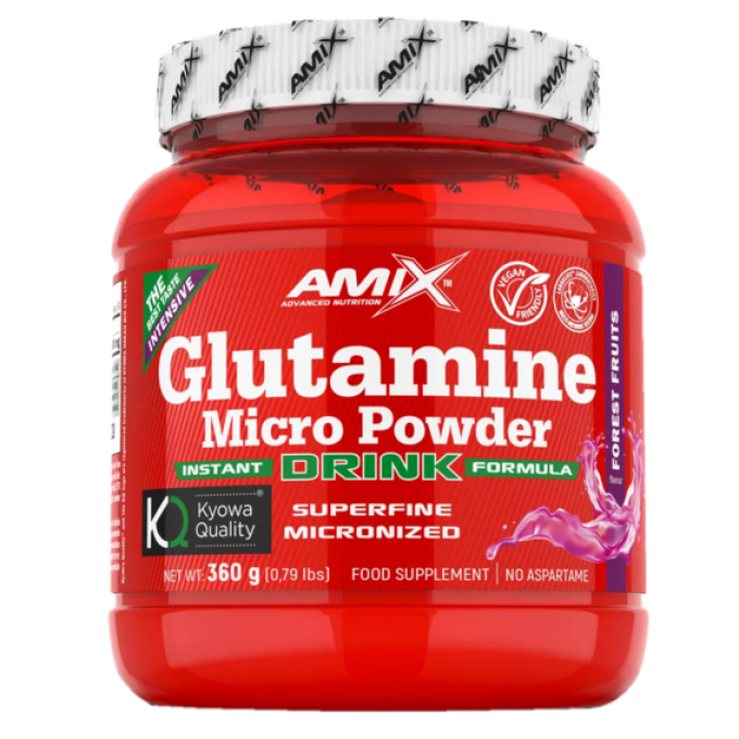 Amix Glutamine Micro Powder Drink 360 g lesní ovoce