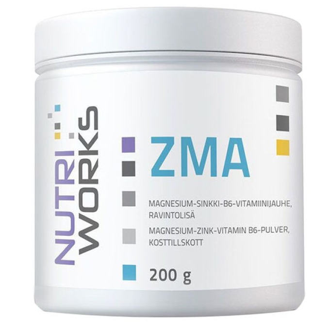 NutriWorks ZMA 200 g bez příchutě