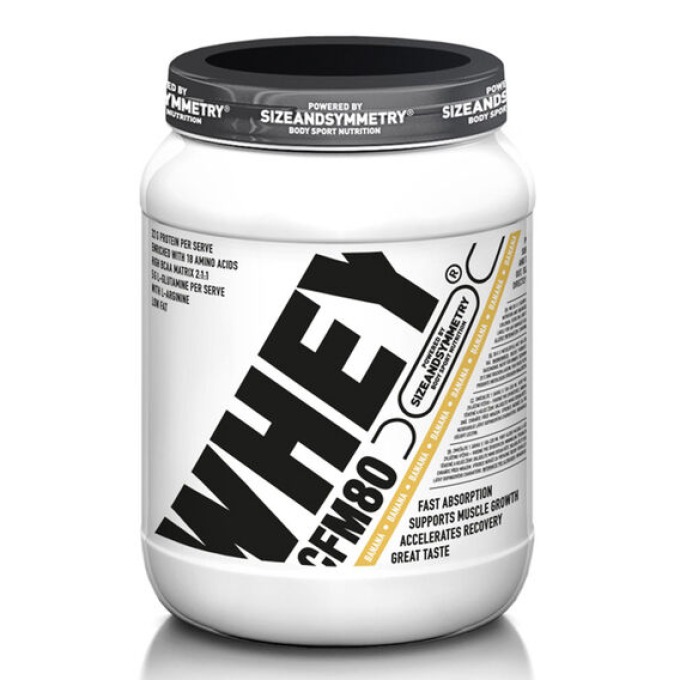 SizeandSymmetry Whey Protein 80 CFM 1000 g cookies cream