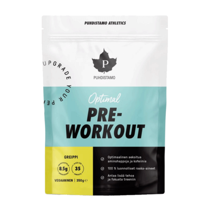 Puhdistamo Pre-Workout + Caffeine 350 g grep