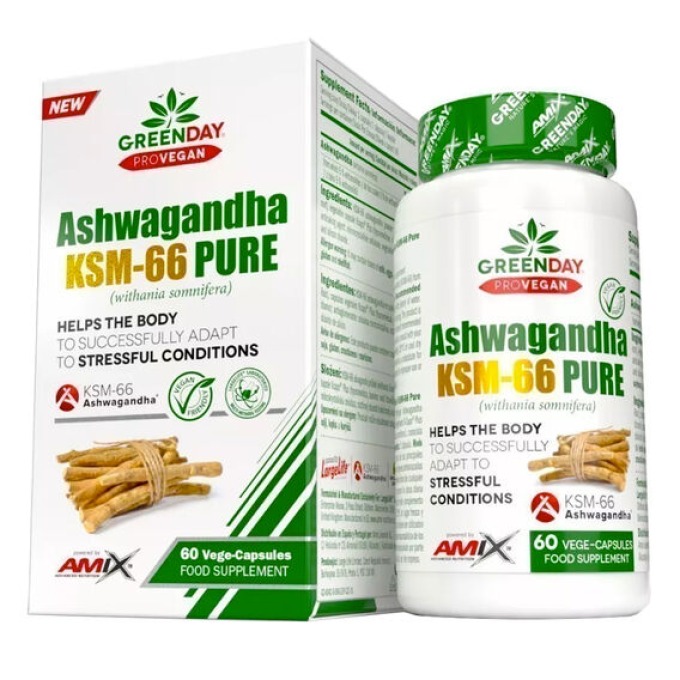 Amix ProVegan Ashwagandha KMS-66 Pure 60 kapslí