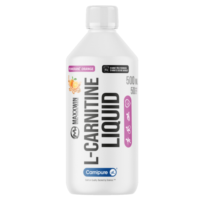 MAXXWIN L-Carnitine Liquid 500ml pomeranč