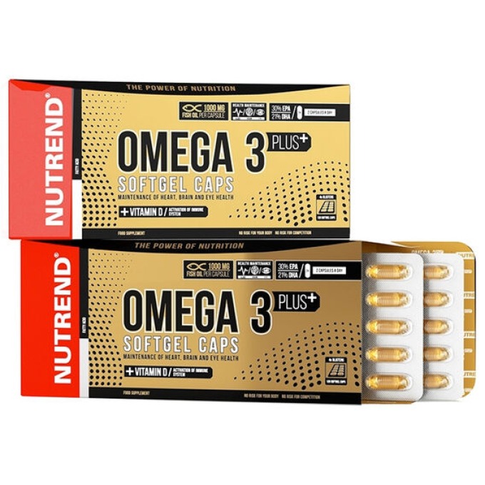 Nutrend Omega 3 Plus 120 kapslí