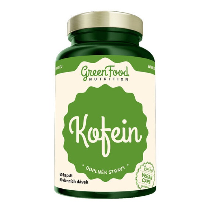 GreenFood Kofein 60 kapslí