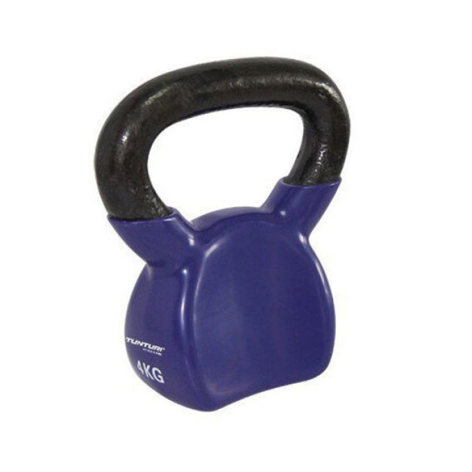 Tunturi Vinyl Kettlebell fialový - 4 kg 4kg