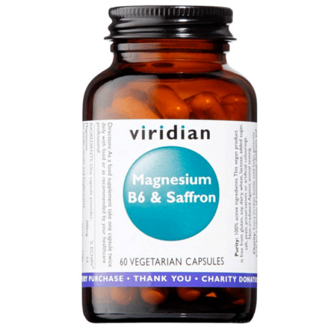 Viridian Magnesium B6 & Saffron 60 kapslí