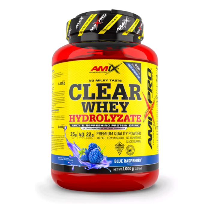 Amix Clear Whey Hydrolyzate 500 g modrá malina