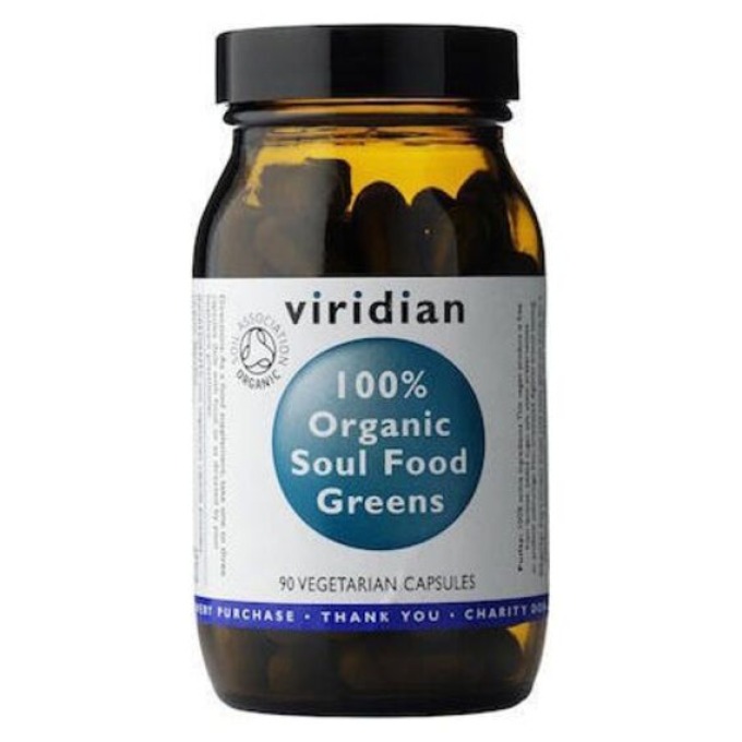 Viridian 100% Organic Soul Food Greens kapsle 90 kapslí