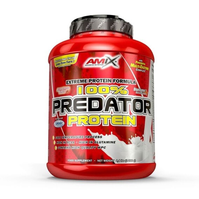 Amix 100% Predator Protein 2000 g jahoda