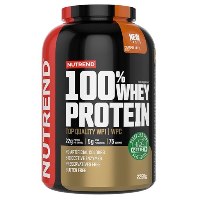 Nutrend 100% Whey Protein 2250 g jahoda, banán