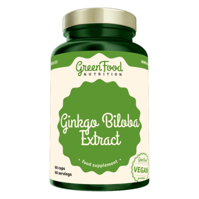 GreenFood Ginkgo biloba extrakt 60 kapslí