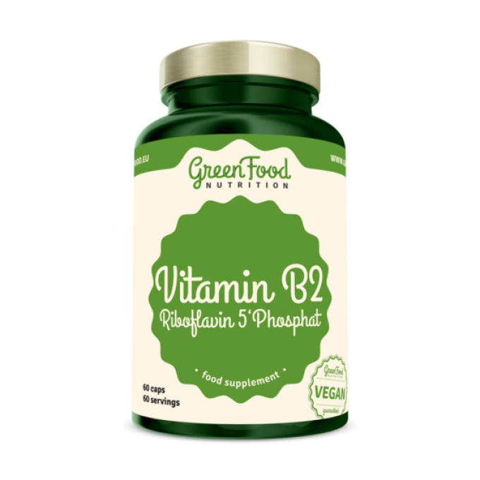 GreenFood Vitamin B2 Riboflavin 5'Phosphat 60 kapslí