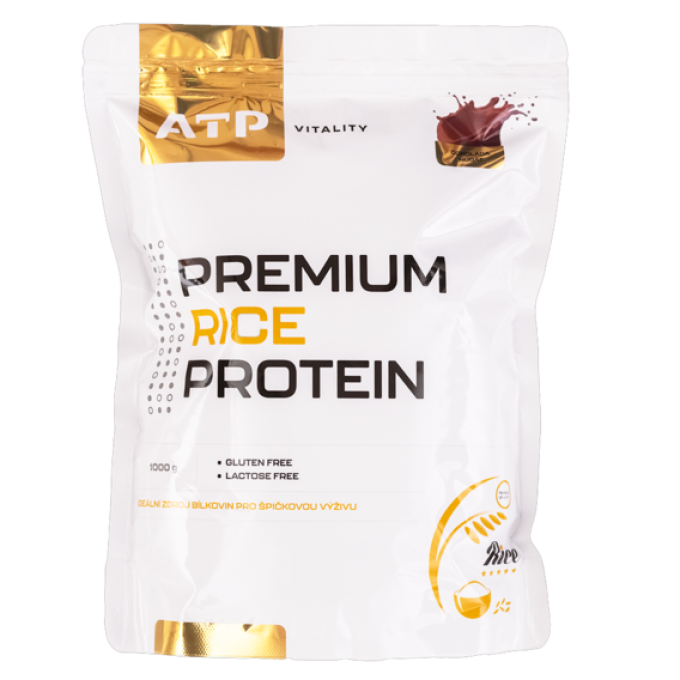 ATP Vitality Premium Rice Protein 1000 g čokoláda, nugát