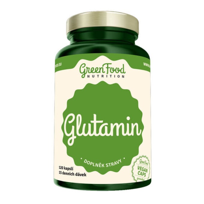 GreenFood Glutamin 120 kapslí