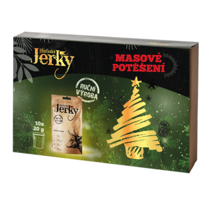 Jihočeské Jerky Vánoční masové potěšení 18 x 20 g