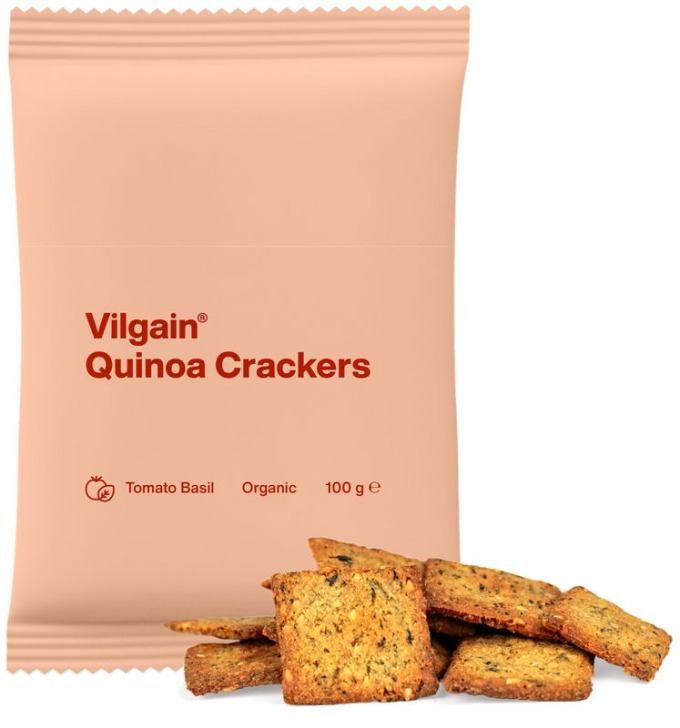 Vilgain Quinoa krekry BIO rajče s bazalkou 100 g