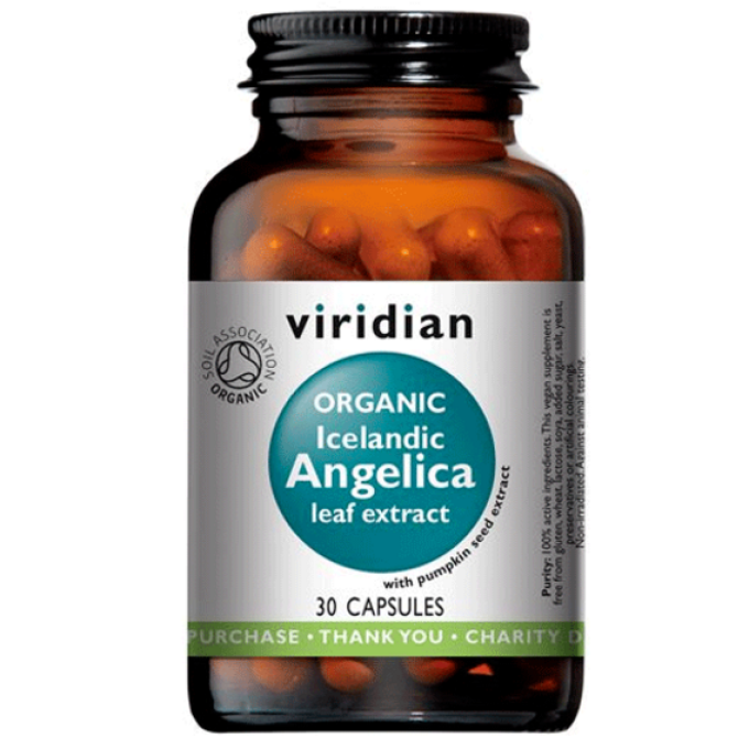 Viridian Icelandic Angelica Organic 30 kapslí