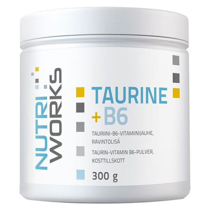 NutriWorks Taurine + B6 300 g bez příchutě