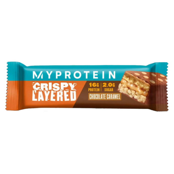 MyProtein Crispy Layered Bar 58 g bílá čokoláda, arašídy