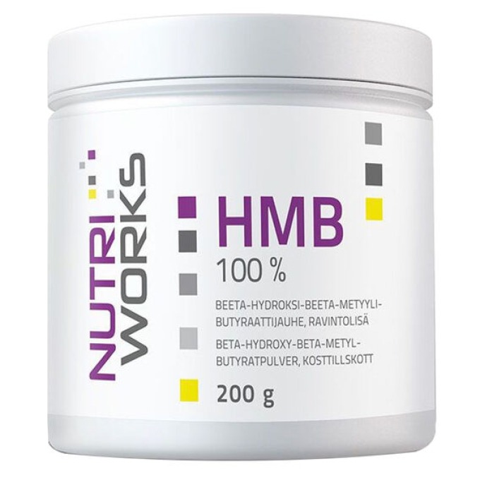 NutriWorks HMB 200 g bez příchutě