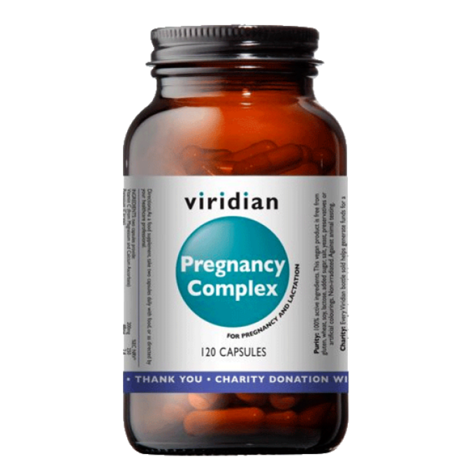 Viridian Pregnancy Complex (Natural multivitamín pro těhotné) 120 kapslí